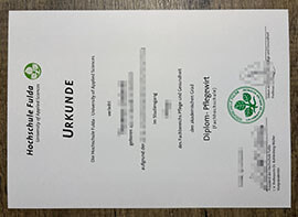 Hochschule Fulda Urkunde