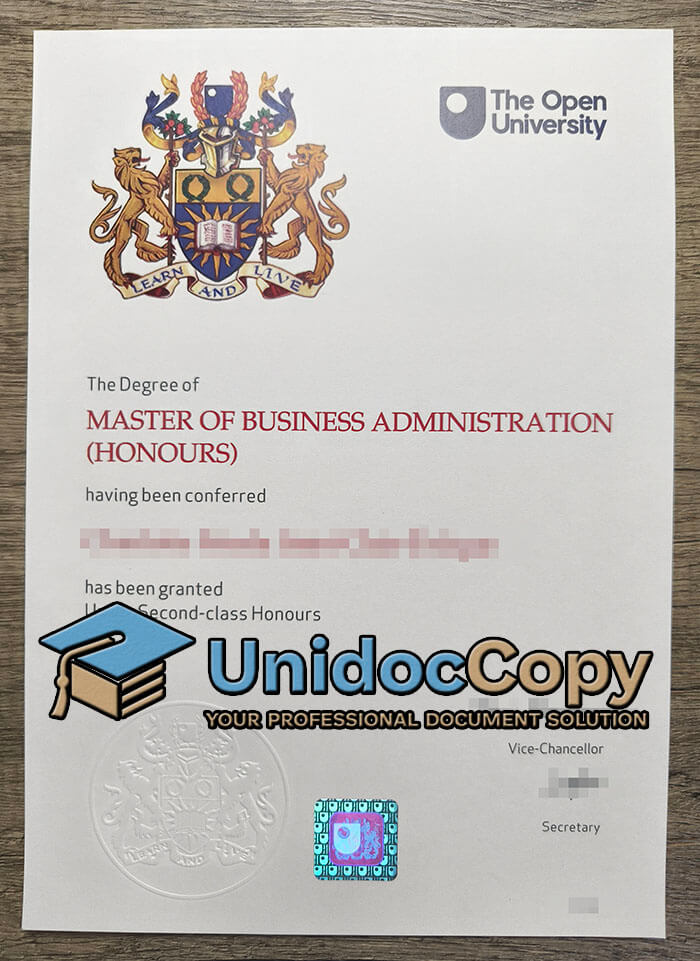 Open University diploma
