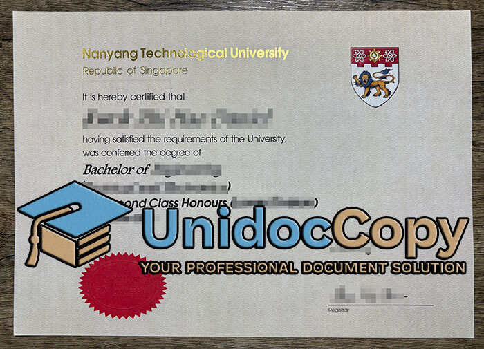 Nanyang Technological University diploma