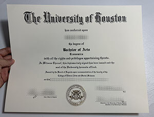 University of Houston certificate