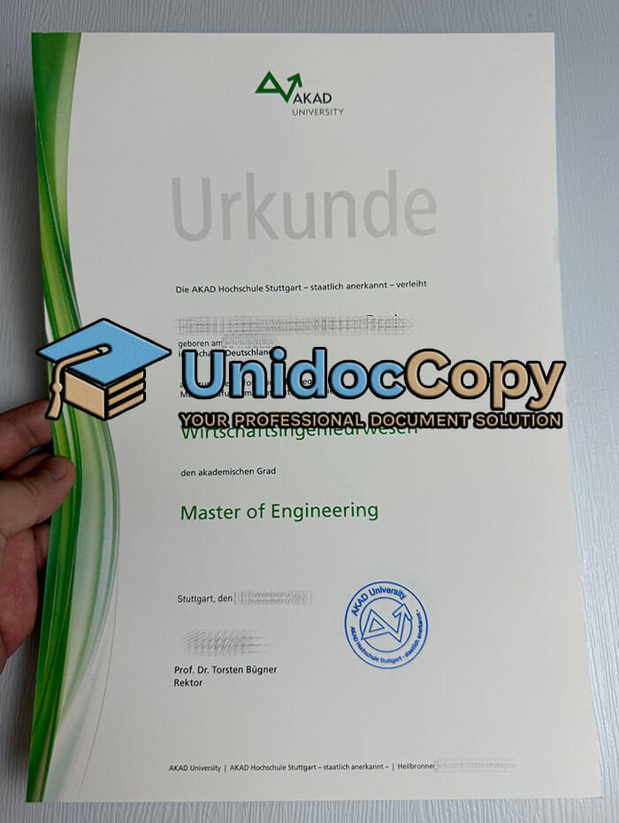 Akad University diploma