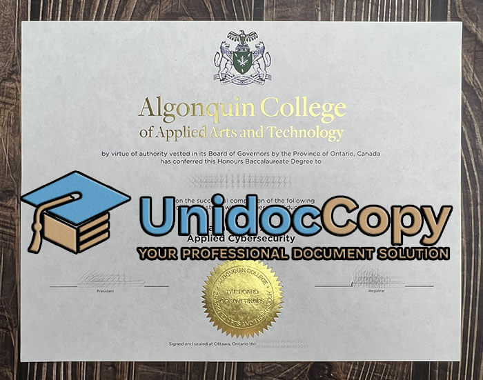 Algonquin College diploma, Algonquin College degree