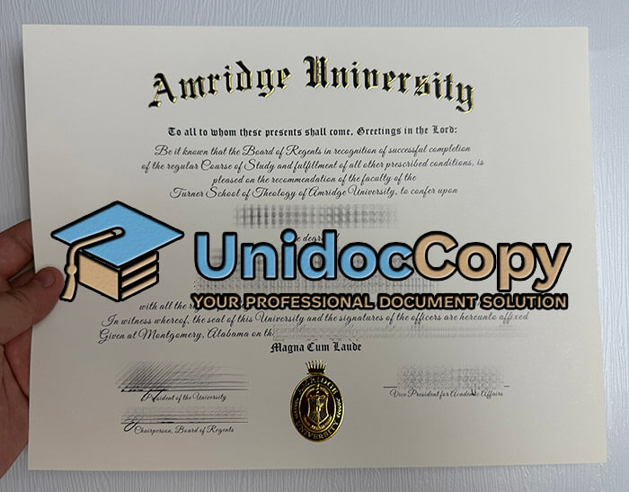 Amridge University degree