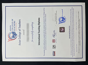 Obtain Asian College of Teachers diploma online