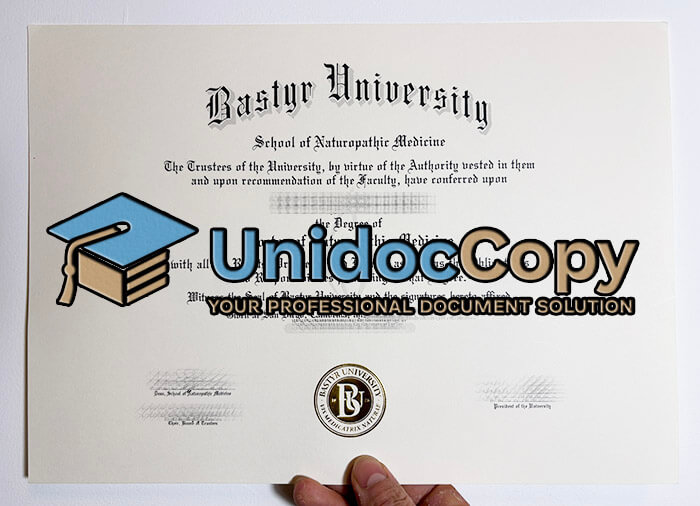Bastyr University diploma