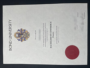Bond University certificate