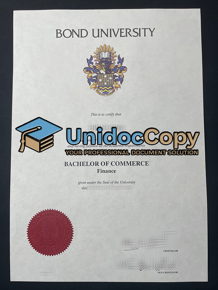Bond University diploma