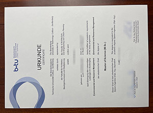 Brandenburgische Technische Universität diploma