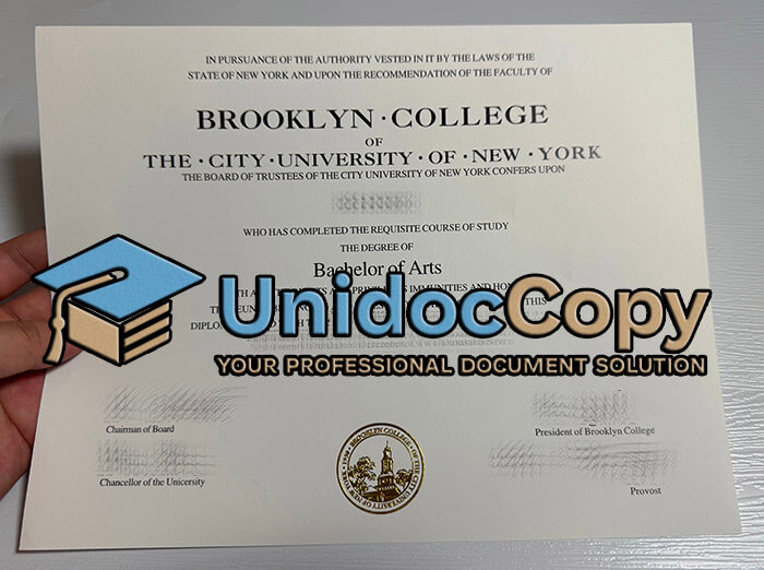 Brooklyn College diploma