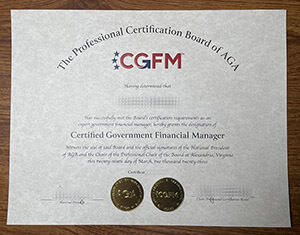 Get a Certified Government Financial Manager certificate online