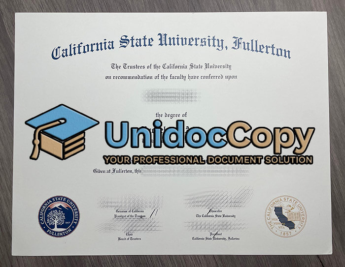 California State University Fullerton degree