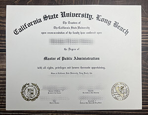 California State University Long Beach certificate