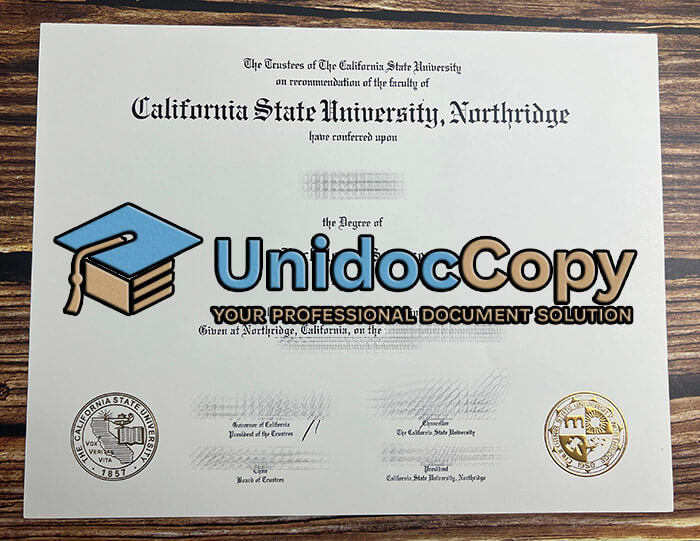 California State University Northridge certificate