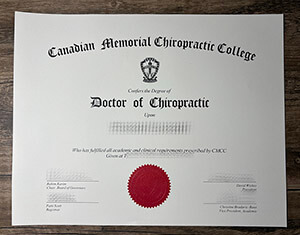 Obtain Canadian Memorial Chiropractic College diploma online