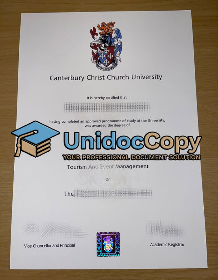 Canterbury Christ Church University degree