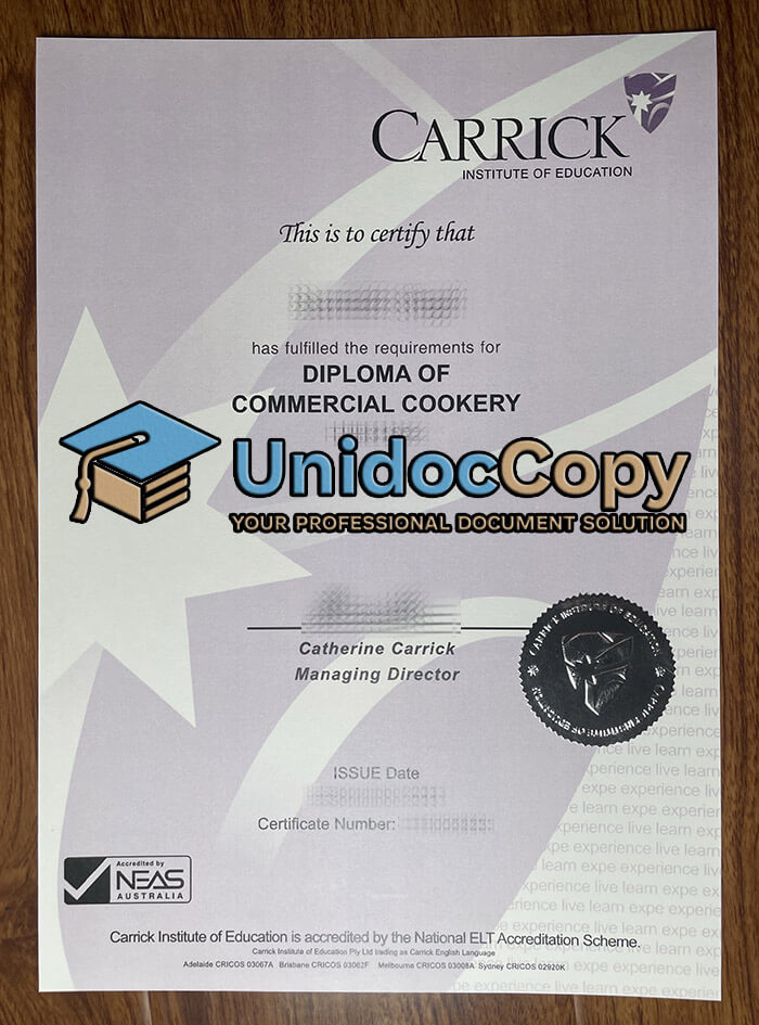 Carrick Institute of Education degree