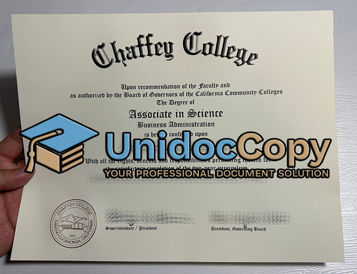 Chaffey College diploma
