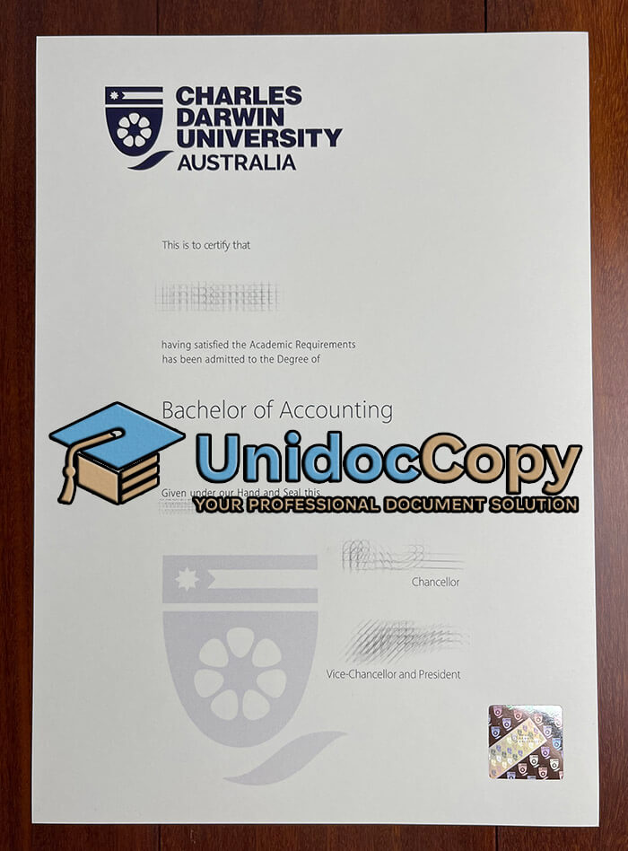 Charles Darwin University diploma, CDU degree