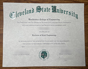 Obtain Cleveland State University diploma online
