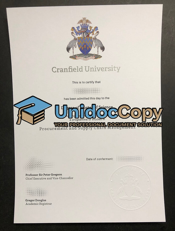 Get a Cranfield University diploma online