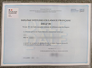 DELF B1 diploma, DELF B1 certificate