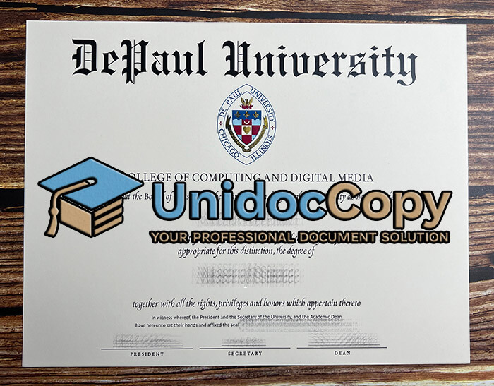 Depaul University diploma