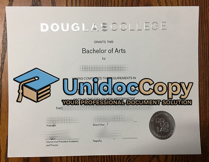 Douglas College diploma