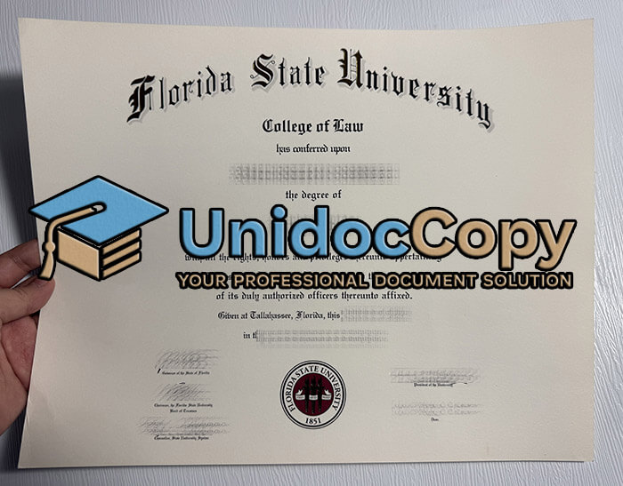 Florida State University diploma