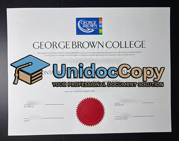 George Brown College diploma