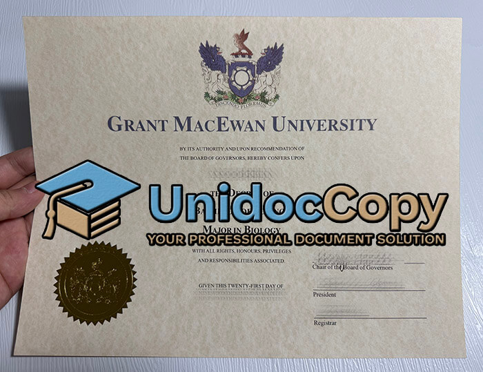 Grant MacEwan University degree