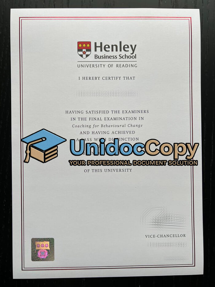 Henley Business School diploma