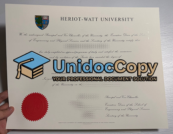 Heriot-Watt University degree