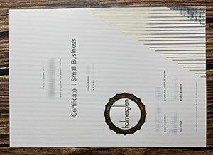 Holmesglen Institute certificate