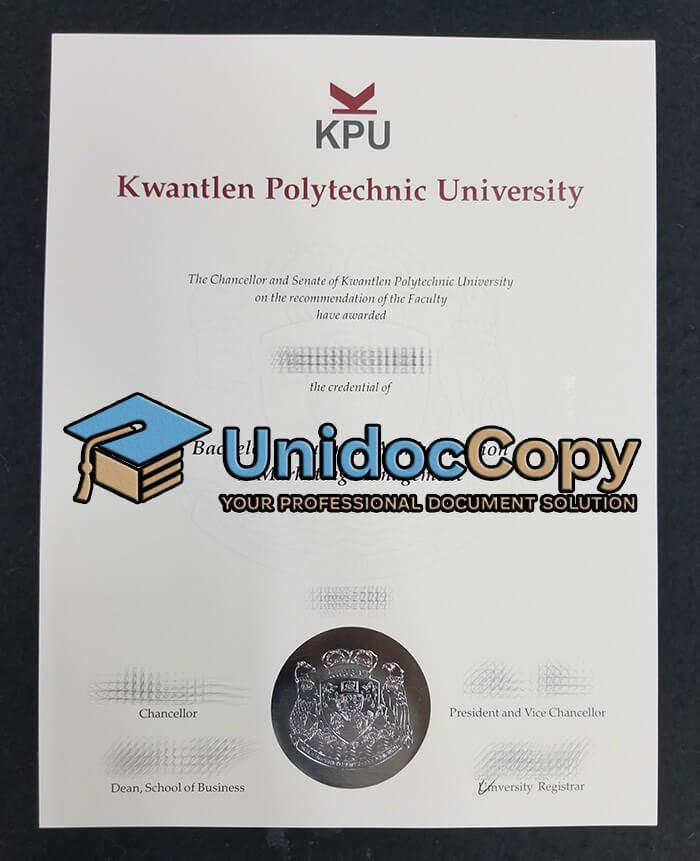 Kwantlen Polytechnic University degree