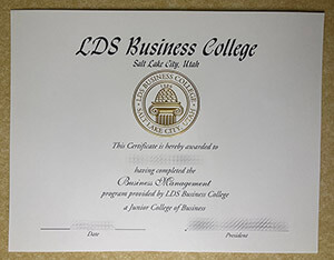 Obtain a LDS Business College diploma online