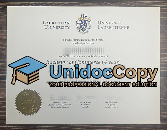 Laurentian University certificate