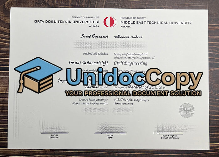 Middle East Technical University degree