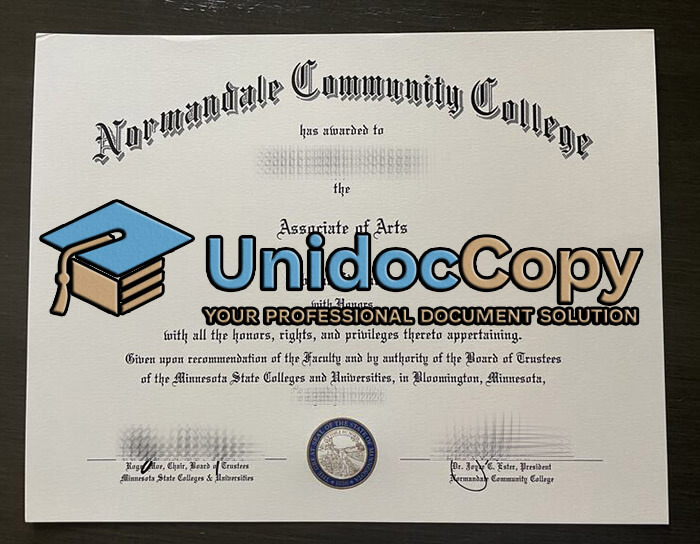 Normandale Community College diploma