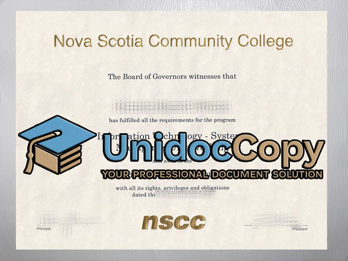 Nova Scotia Community College diploma