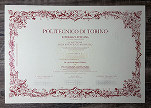 Get Politecnico di Torino diploma online