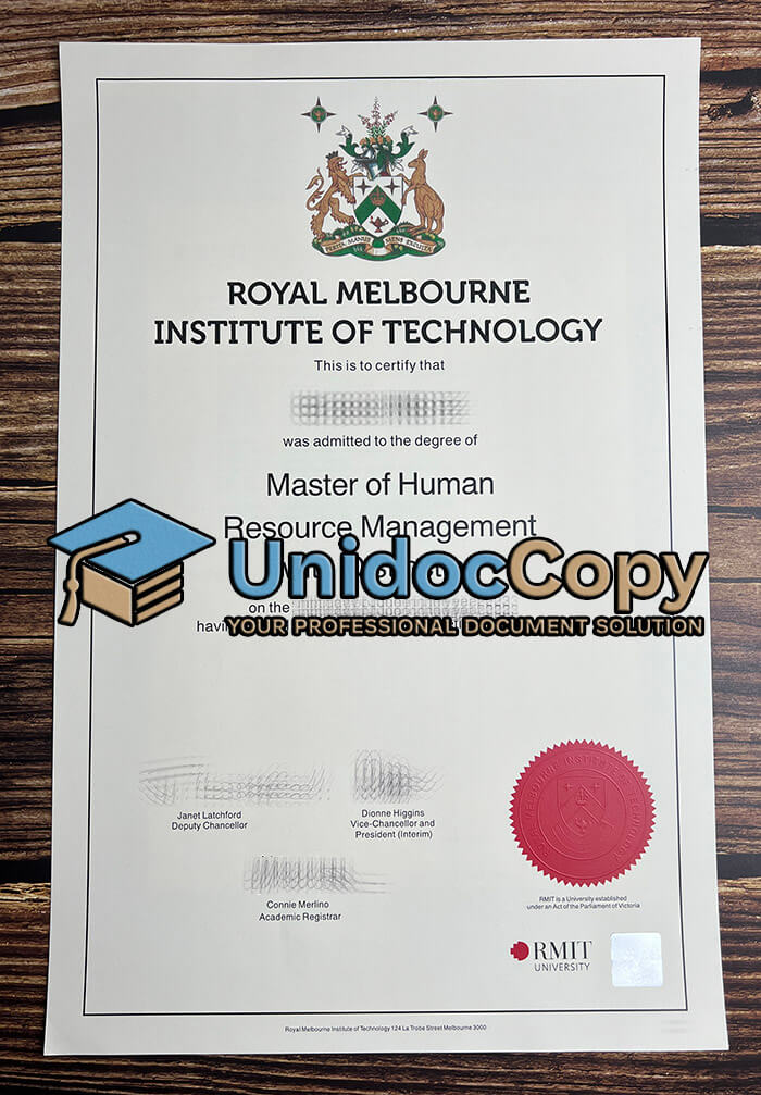 RMIT University diploma, RMIT University degree