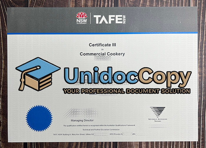 Get a TAFE Nsw certificate online