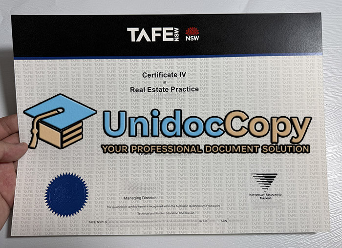 TAFE Nsw certificate