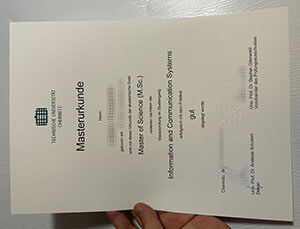 Technische Universität Chemnitz certificate