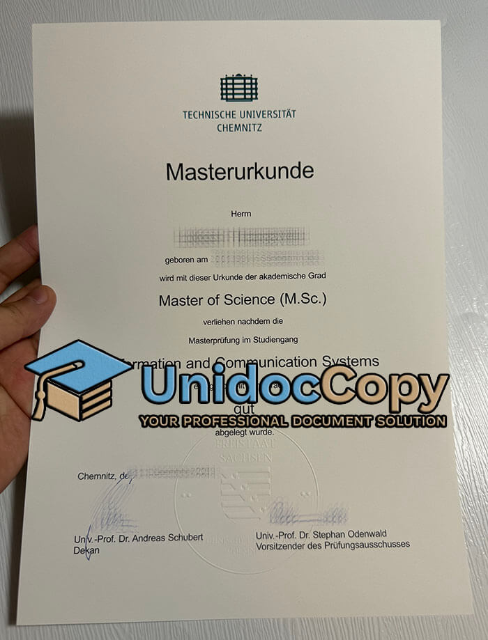 Technische Universität Chemnitz degree