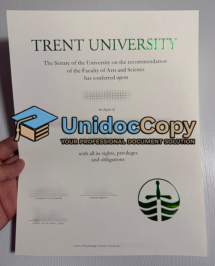 Trent University diploma