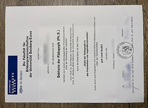 Get a Universität Duisburg Essen diploma online