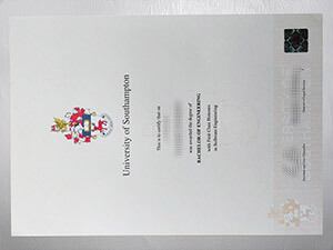 University of Southampton certificate