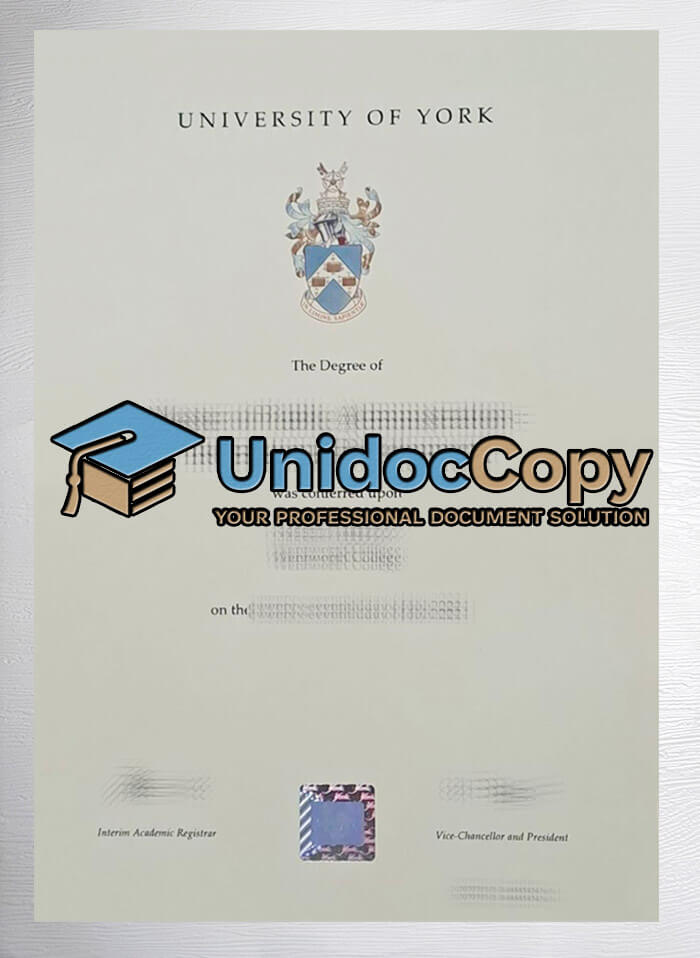 University of York diploma, University of York degree