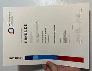Westsächsische Hochschule Zwickau certificate